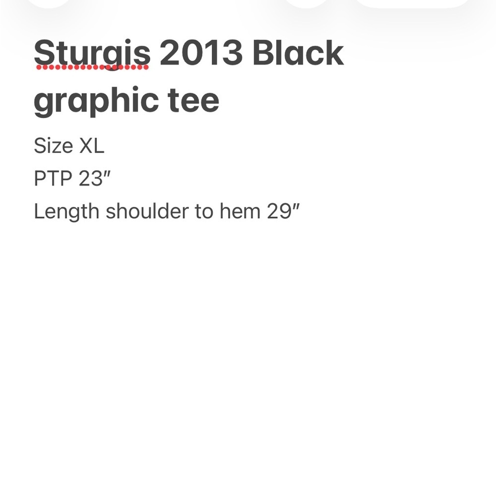 Black Graphic Men’s Sturgis T-Shirt 2013 Black Hills Rally Size XL - Picture 4 of 4